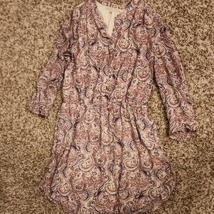Paisley Print Women's Dress